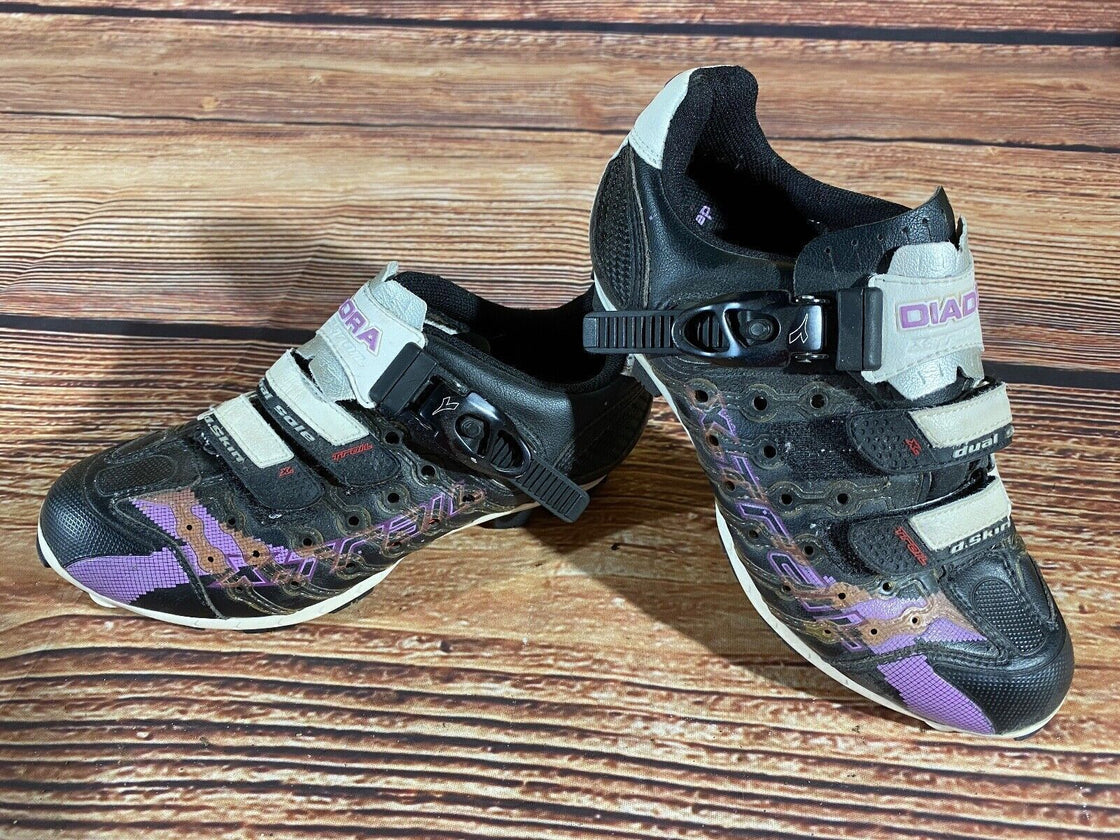 DIADORA MTB Cycling Shoes Mountain Bike 2 Bolts Ladies Size EU38 US7 Mondo 233