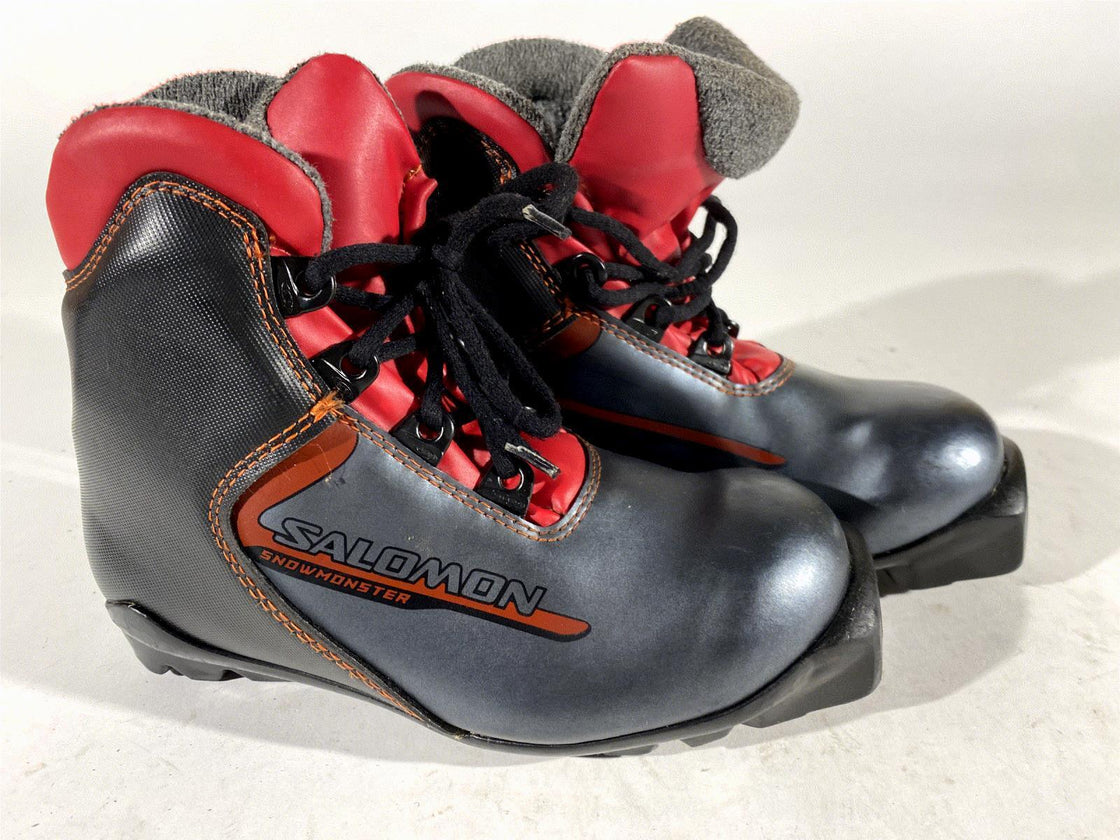 Salomon Kids Nordic Cross Country Ski Boots Size EU30.5 US12K SNS Profil S115