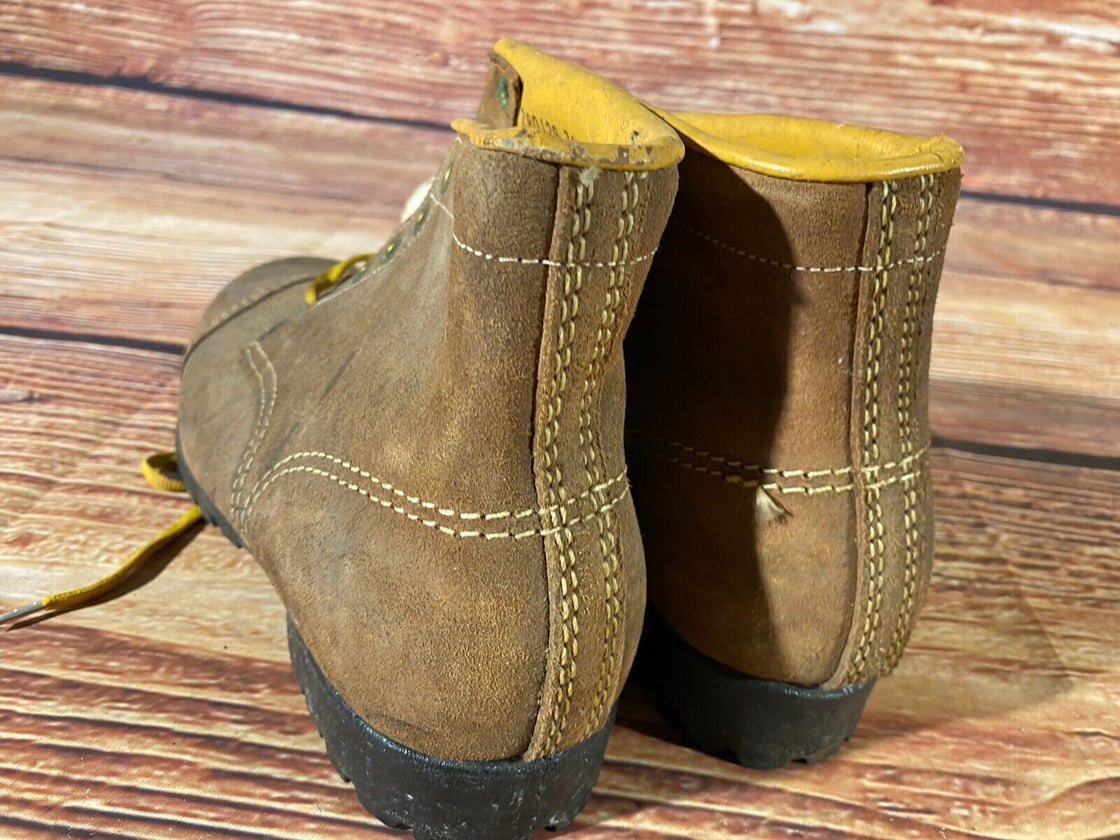 VINTAGE Hiking Boots Trekking Trails Leather Shoes Unisex Size EU44, US10, UK9