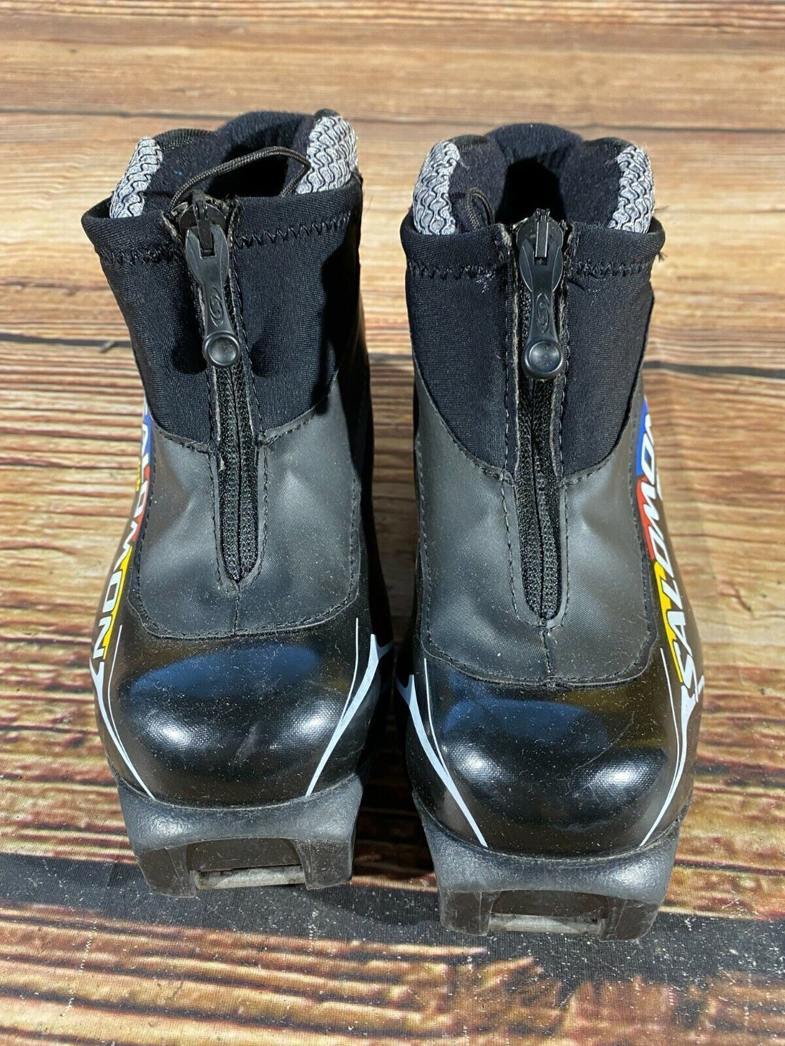 SALOMON Mini-lab Kids Nordic Cross Country Ski Boots Size EU31 1/2 US13 SNS S-13