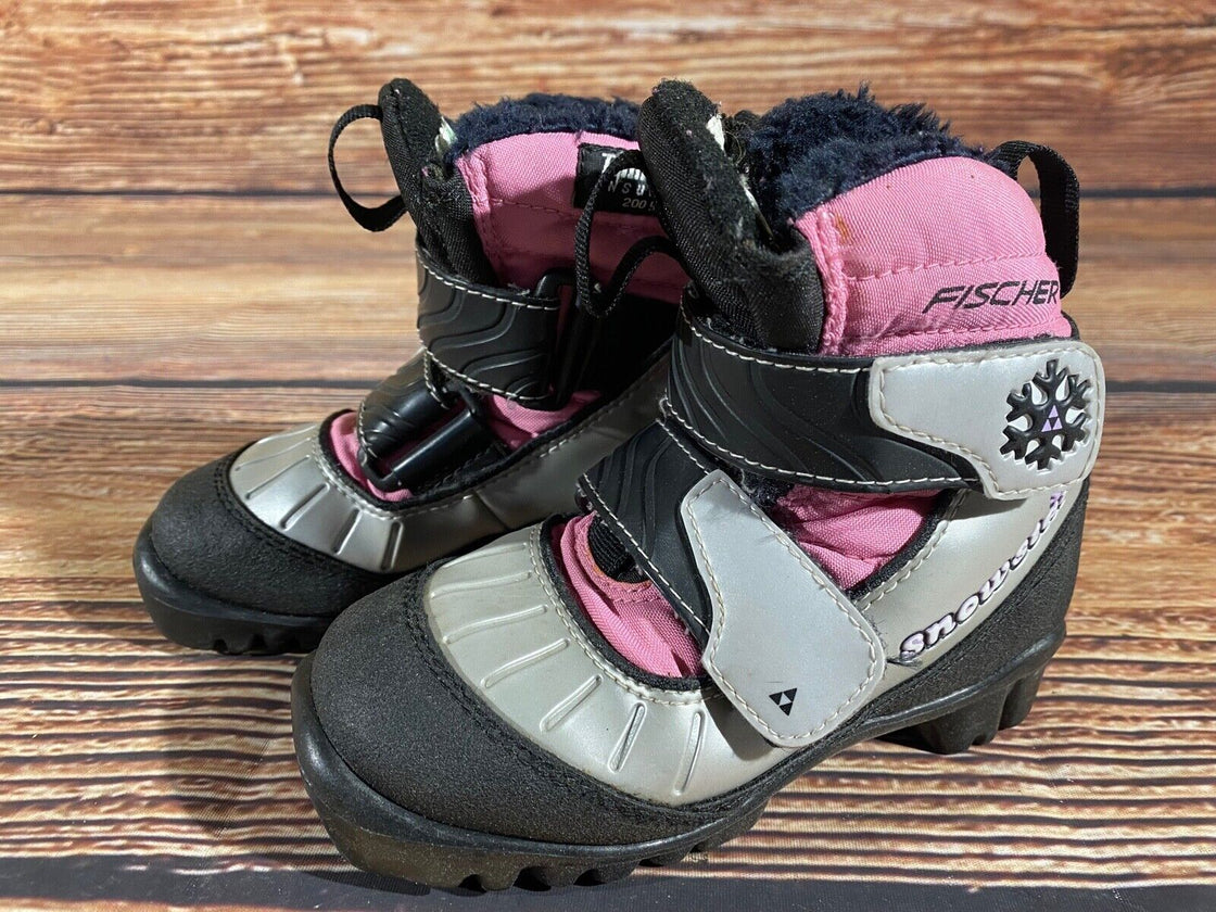 Fischer Snowstar Kids Cross Country Ski Boots Size EU27 US9.5 NNN F-549