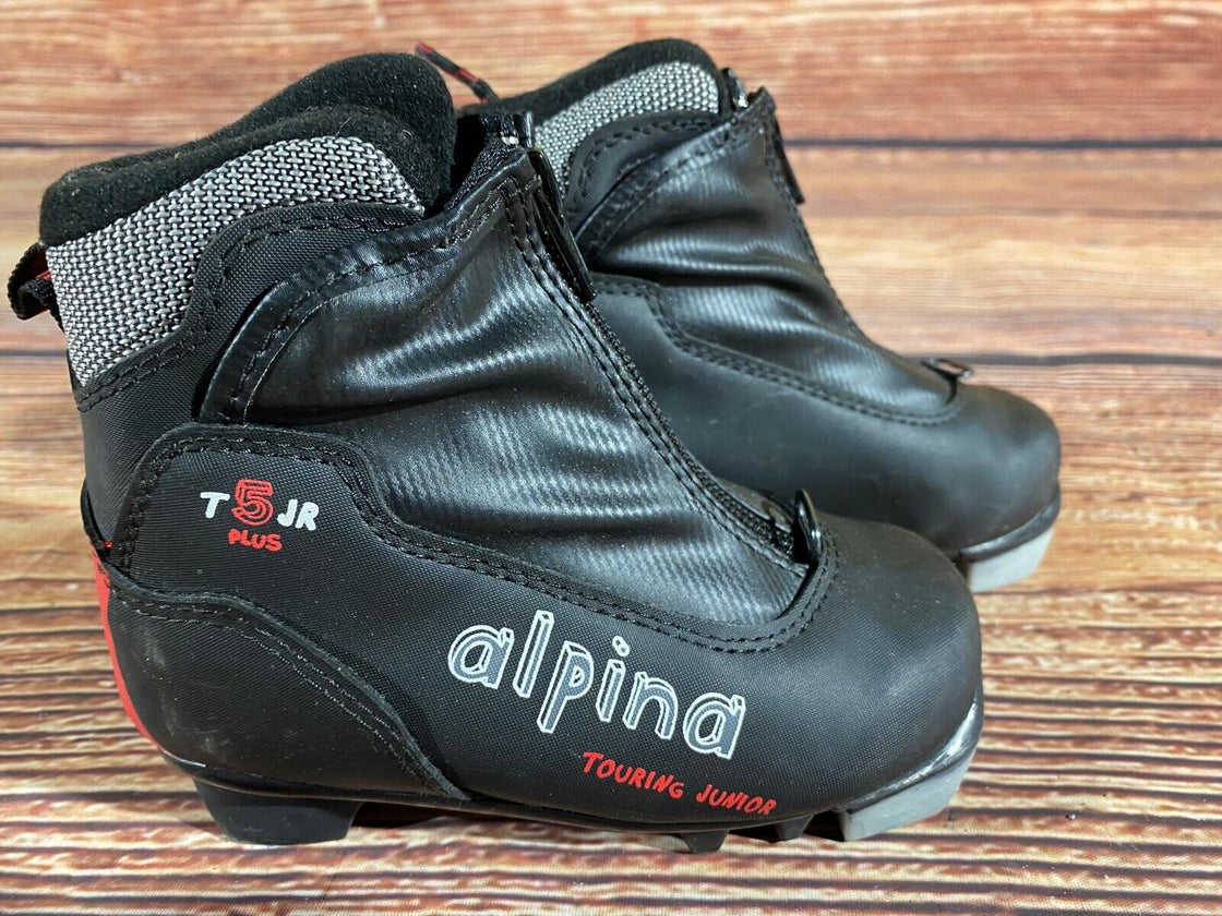 Alpina T5jr Kids Nordic Cross Country Ski Boots Size EU26 US9 NNN A-1213