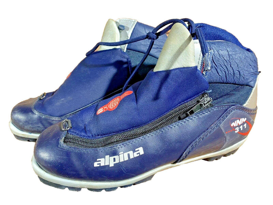 Alpina 311 Nordic Cross Country Ski Boots Size EU38 US6 for NNN 588
