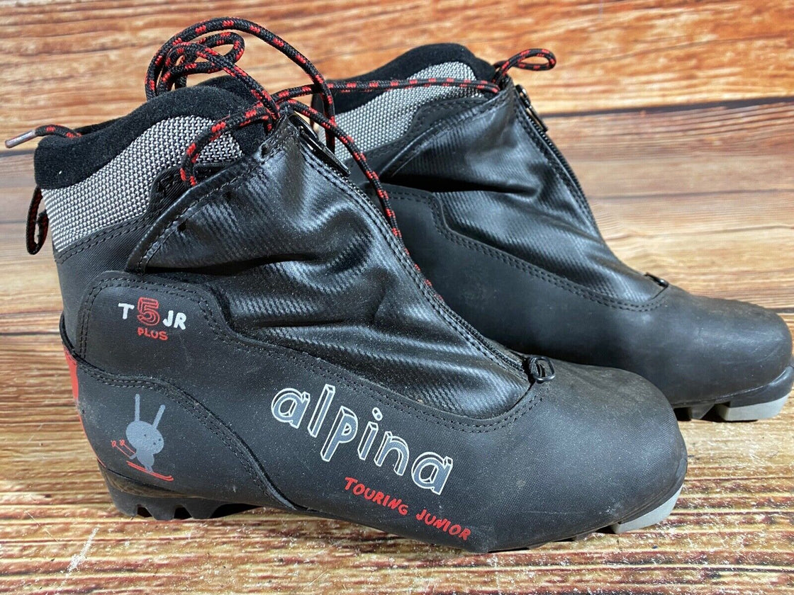 Alpina T5jr Nordic Cross Country Ski Boots Size EU38 US6 for NNN 676