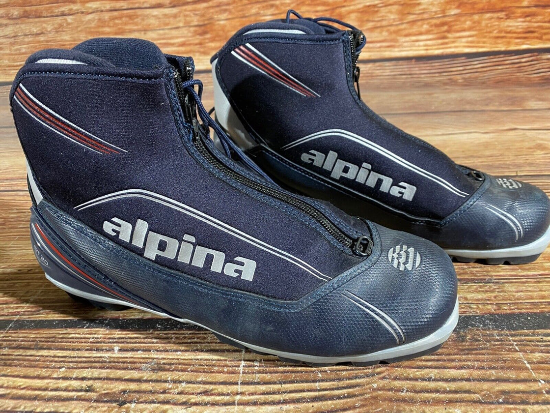 Alpina ST20 Nordic Cross Country Ski Boots Size EU45 US11.5 for NNN 679