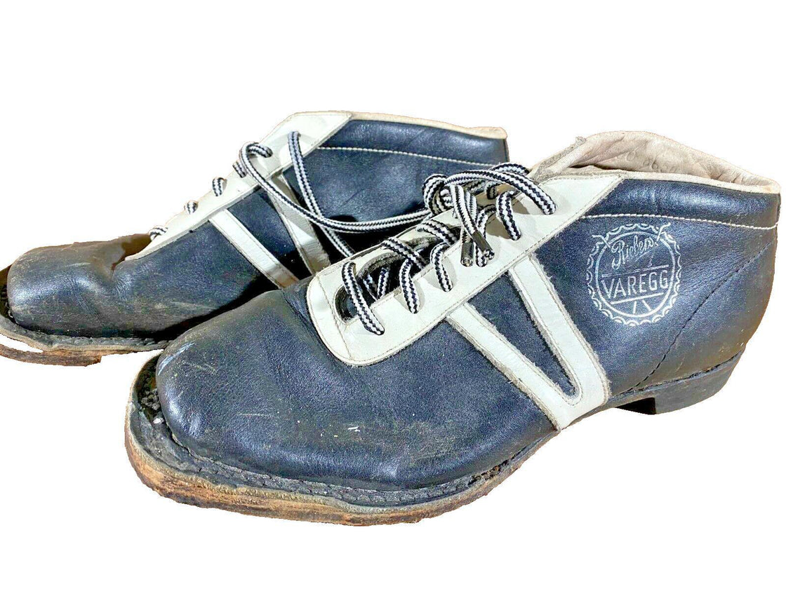 Varegg Vintage Nordic Norm Cross Country Ski Boots Size EU38 US6 NN 75mm