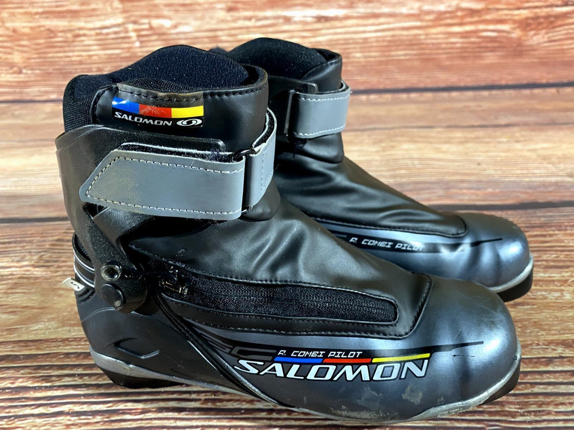 SALOMON R Combi Nordic Cross Country Ski Boots Size EU38 US5.5 SNS Pilot
