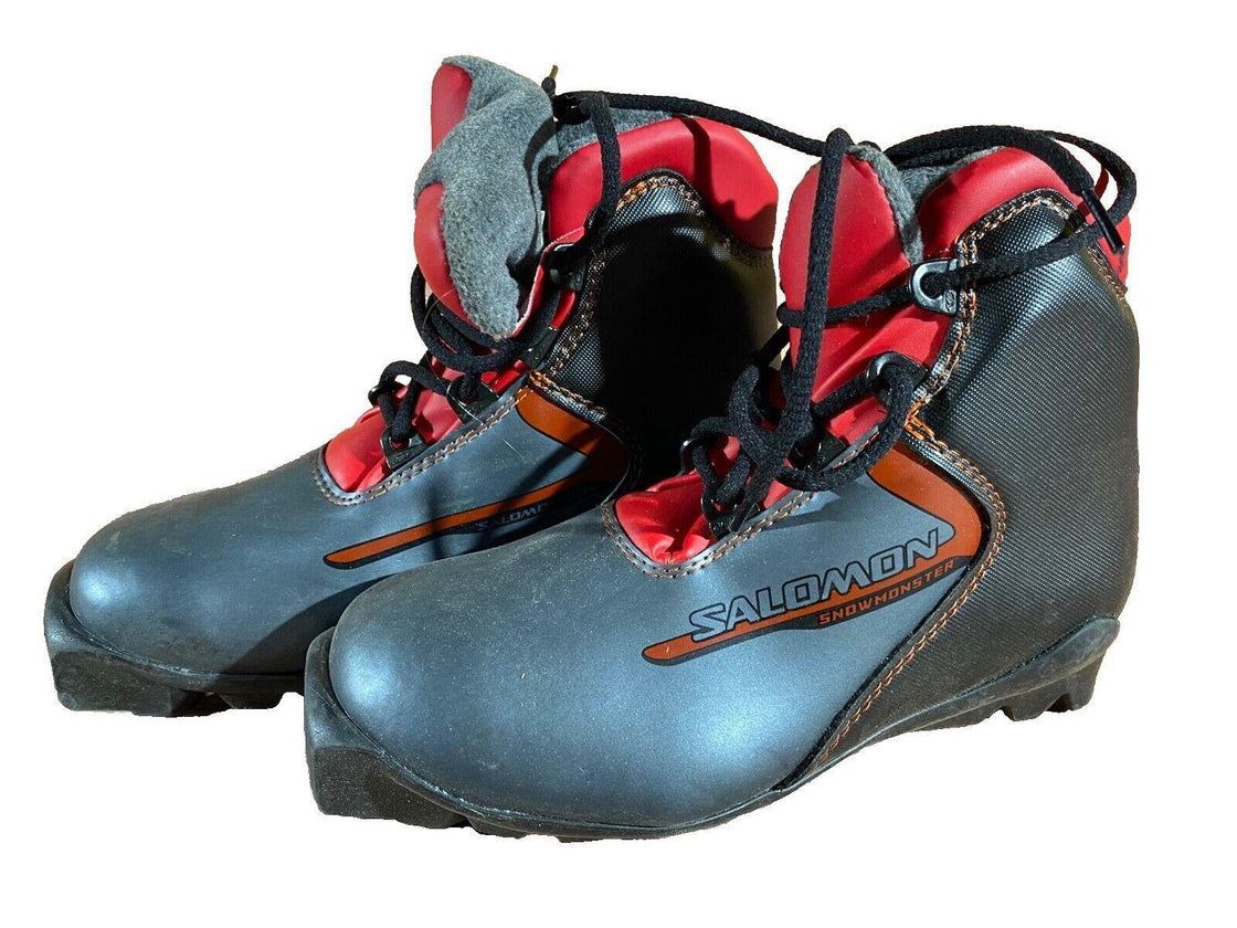 Salomon Snow Monster Nordic Cross Country Ski Boots Size EU35.5 US3.5 SNS Profil