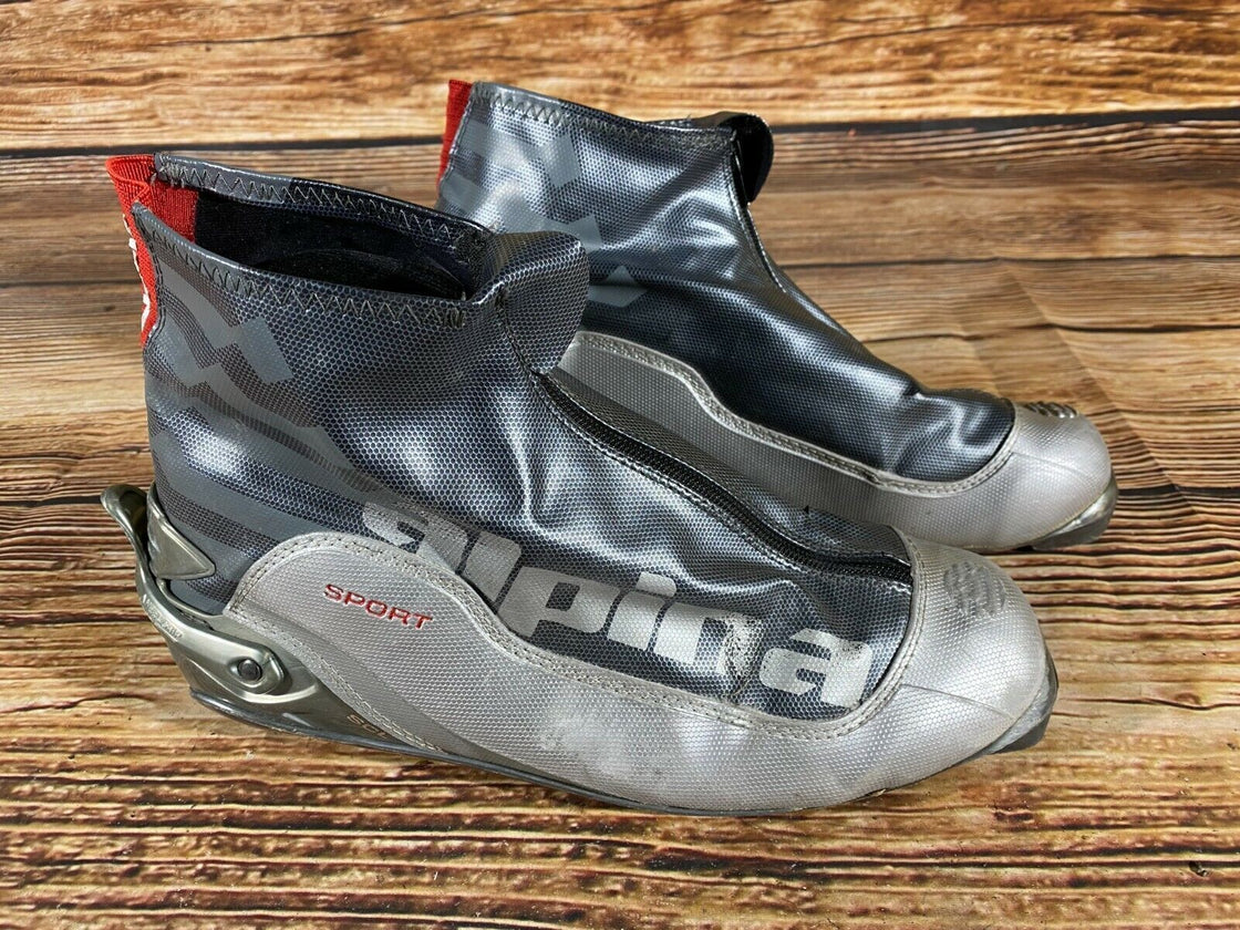 Alpina SCL Nordic Cross Country Ski Boots Size EU45 US11.5 NNN bindings 972