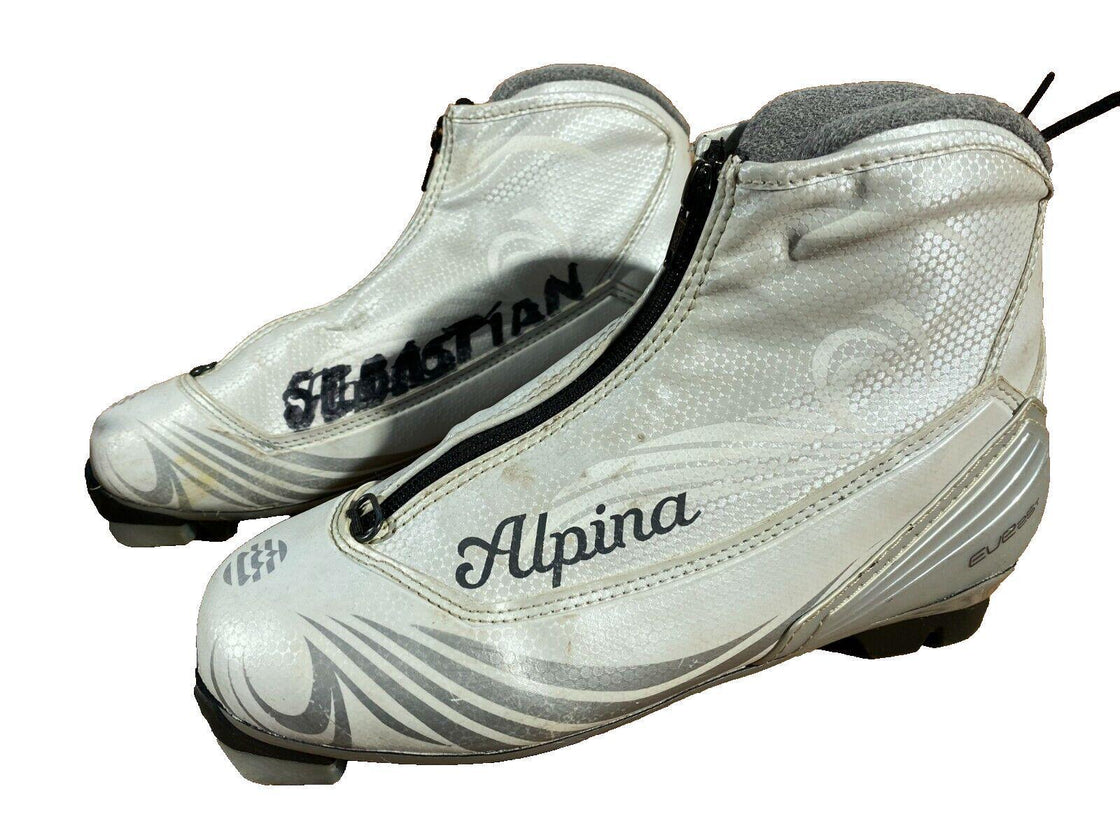 Alpina EVE25T Nordic Cross Country Ski Boots Size EU37 US6 for NNN 618