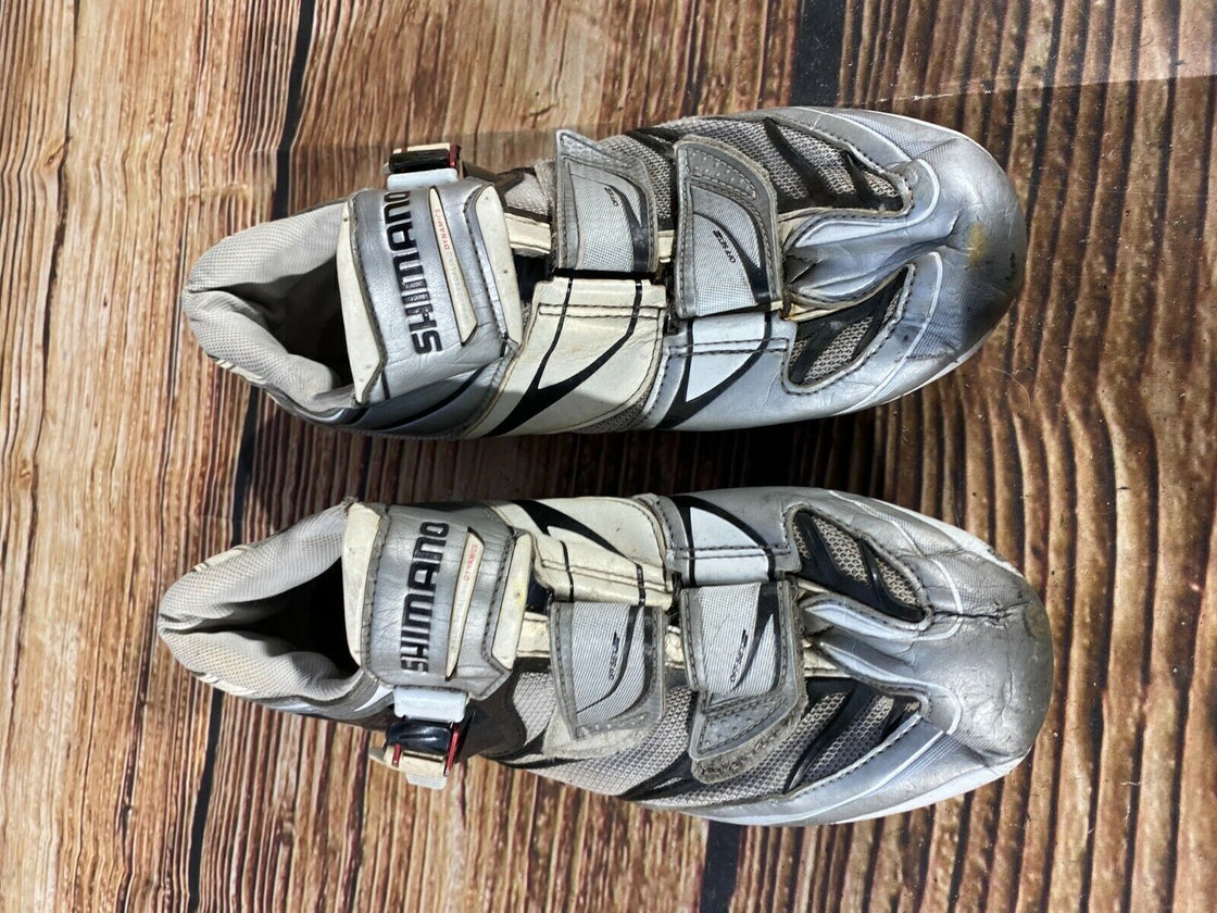 SHIMANO R133L Road Cycling Shoes Clipless Biking Boots Size EU 45 with Cleats
