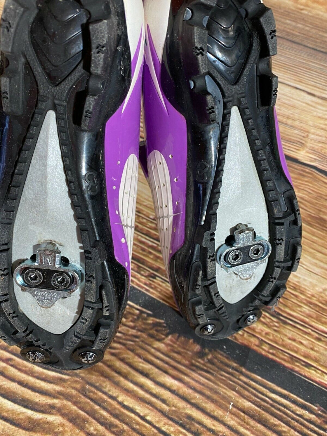 DIADORA Cycling Shoes MTB Mountain Biking Boots Ladies Size EU38 With SPD Cleats