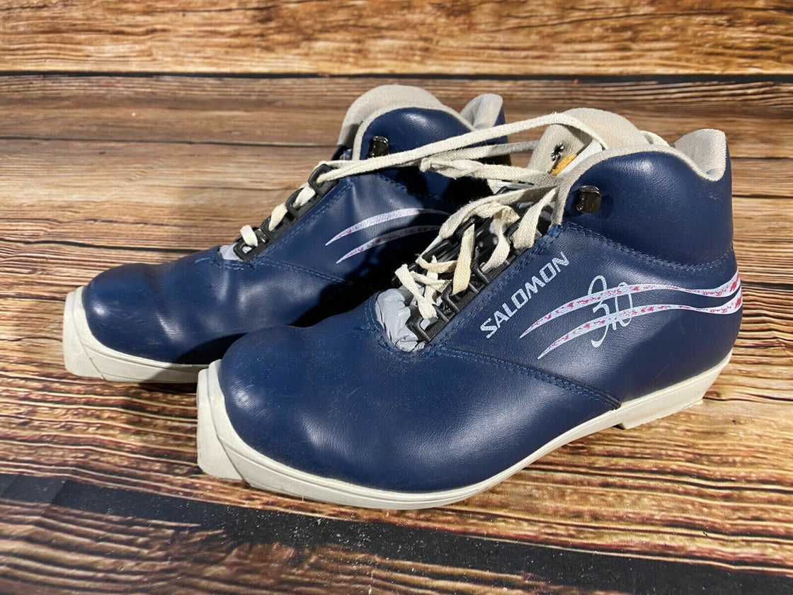 SALOMON 3.0 Nordic Cross Country Ski Boots Size EU40 US7.5 SNS profil