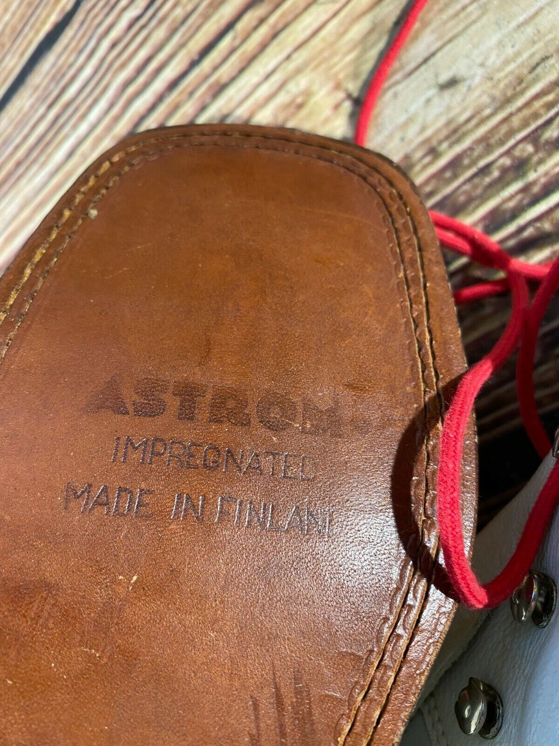 ASTROM Vintage Cross Country Ski Boots Kandahar Old Cable Bindings EU39 US6.5