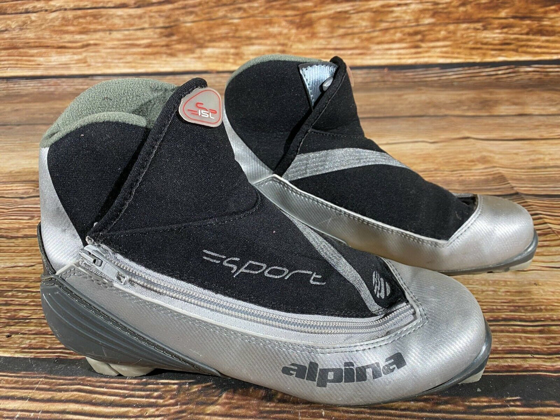 Alpina SP15L Nordic Cross Country Ski Boots Size EU39 US7 NNN bindings 764