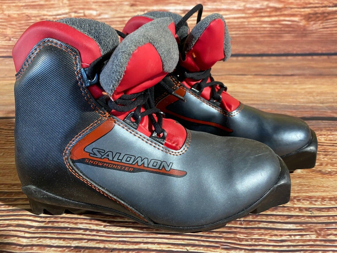Salomon Snowmonster  Cross Country Ski Boots Kids EU36 2/3 US4.5 SNS Profil S69