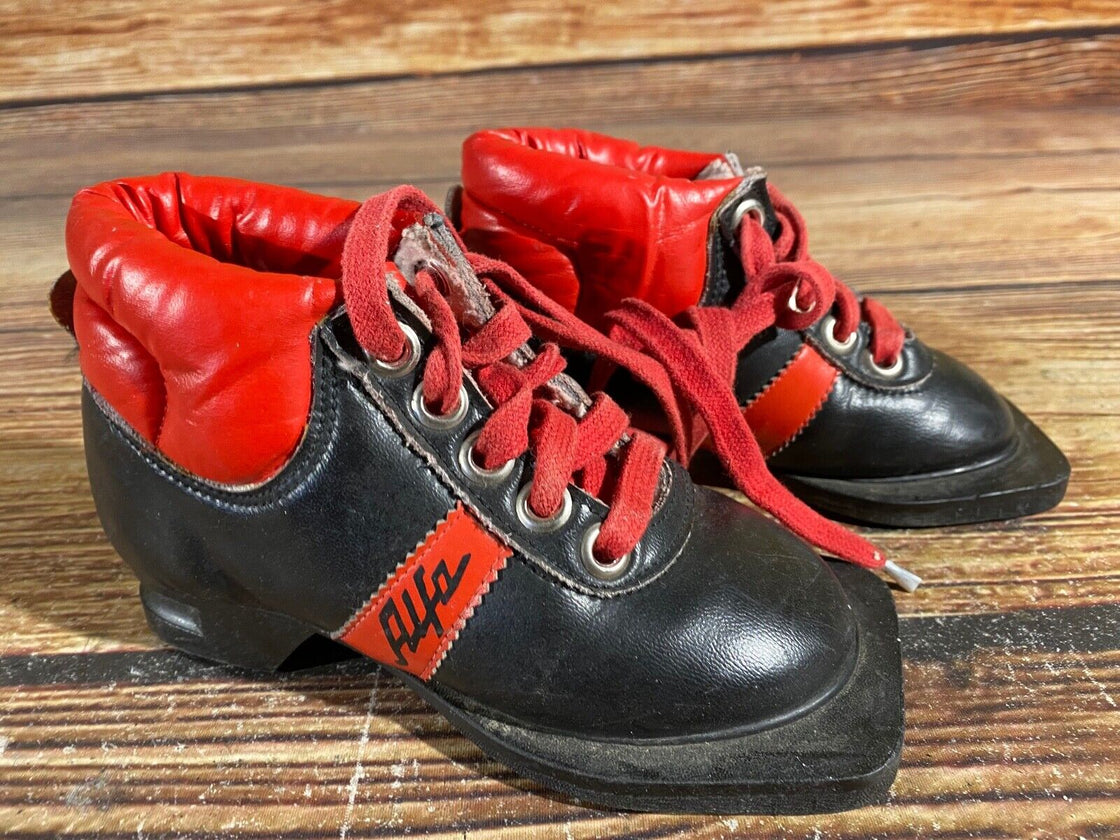 Alfa Vintage Kids Nordic Norm Cross Country Ski Boots Size EU28 US10.5 75NN 75mm