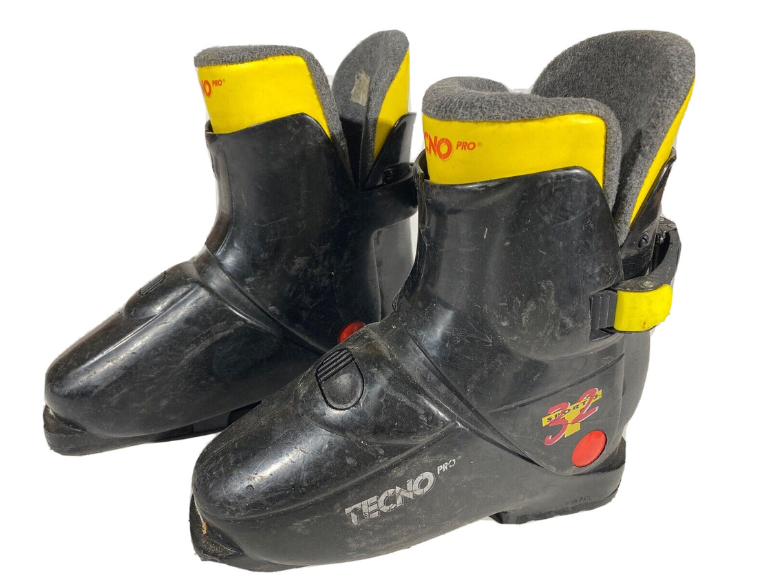 TECNO Pro Alpine Ski Boots Kids Youth Size Mondo 228 mm, Outer Sole 273 mm