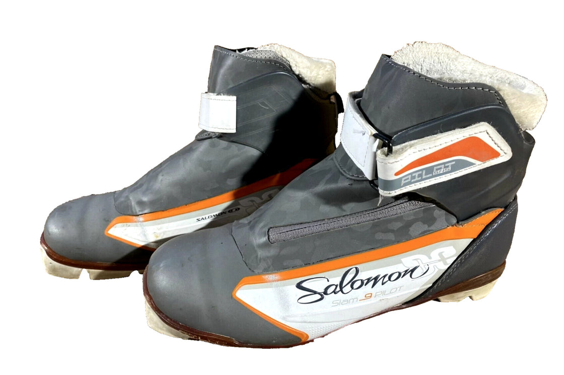 SALOMON Siam 9 Classic Nordic Cross Country Ski Boots Size EU38 US6.5 SNS Pilot