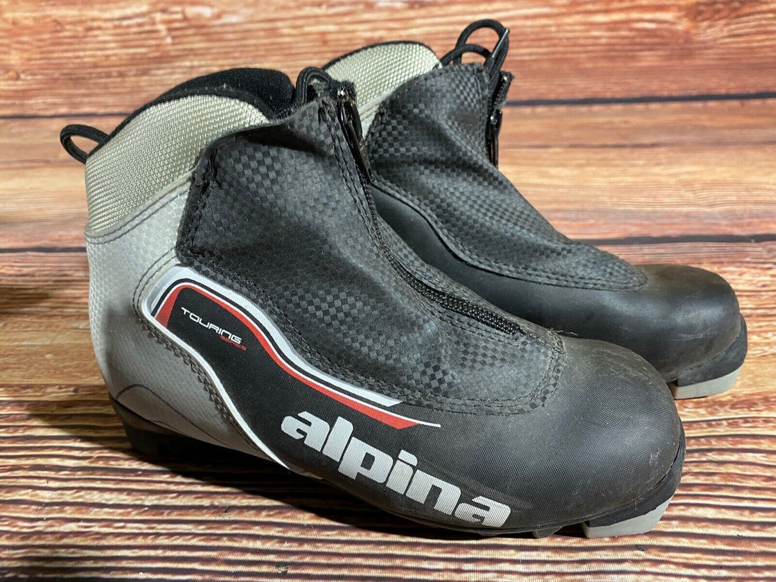Alpina Touring Kids Nordic Cross Country Ski Boots Size EU35 US3.5 NNN A-1317