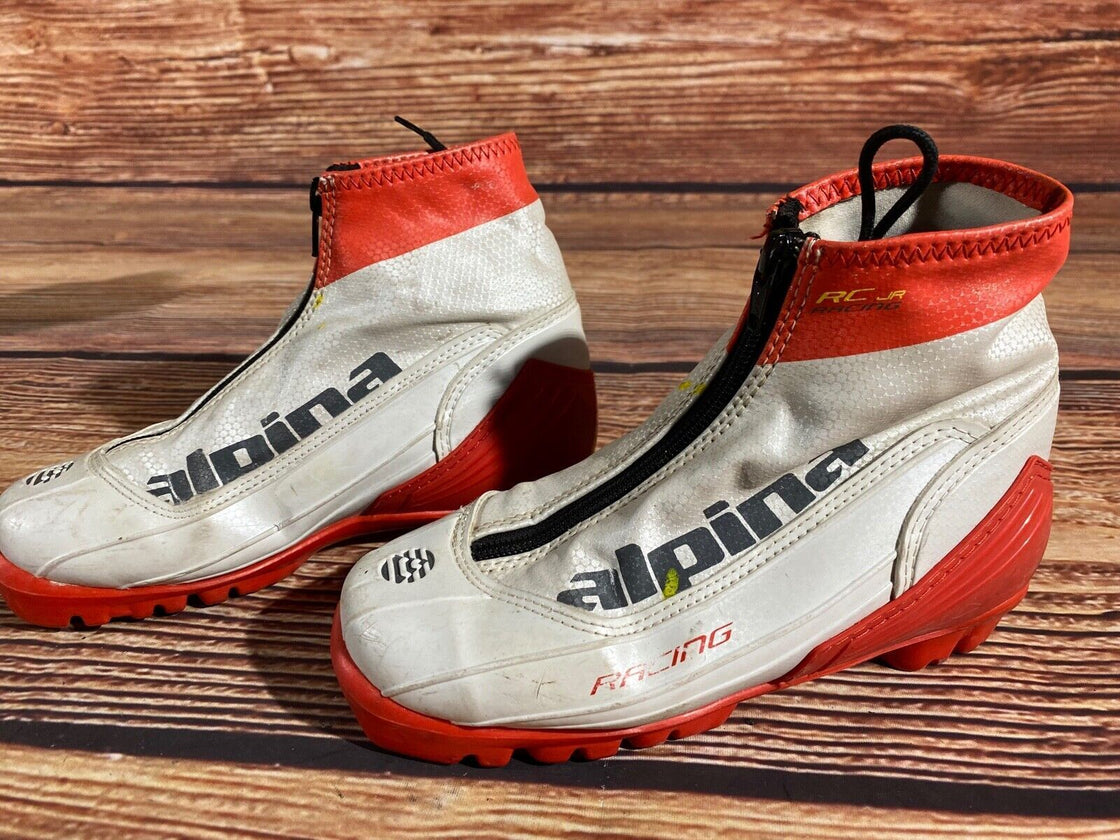 Alpina RCjr Kids Nordic Cross Country Ski Boots Size EU31 US12.5 NNN A-1175