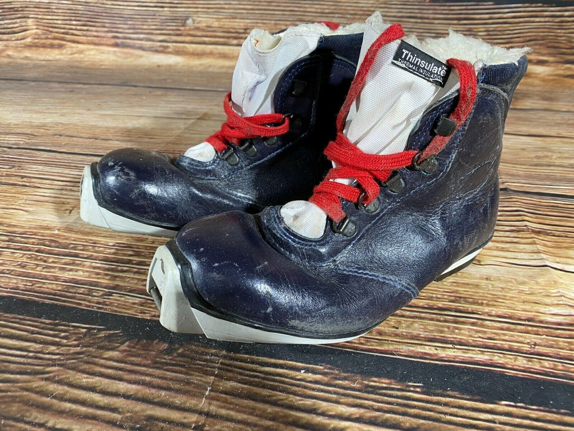 SALOMON Leather Nordic Cross Country Ski Boots Size EU38 US6 SNS profil