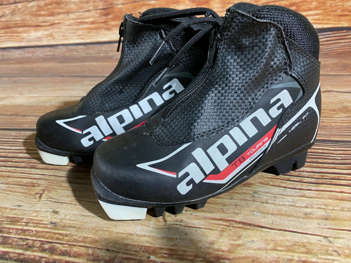 Alpina T8 Kids Nordic Cross Country Ski Boots Size EU30 US12 for NNN A-74