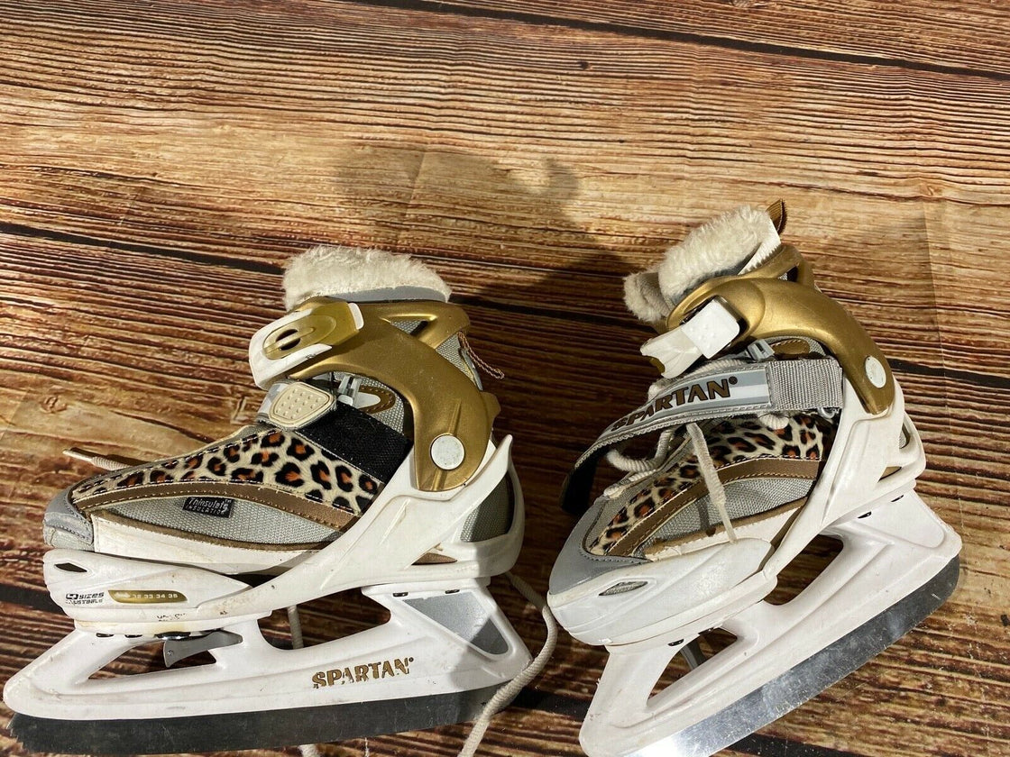 SPARTAN Ice Skates for Recreational Winter Sports Adjustable Kids, Youth EU32-35