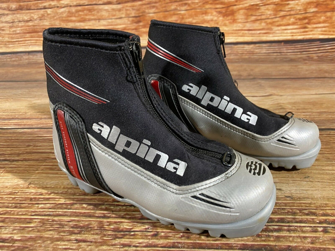 Alpina ST10jr Kids Nordic Cross Country Ski Boots Size EU32 US1.5 for NNN A-15