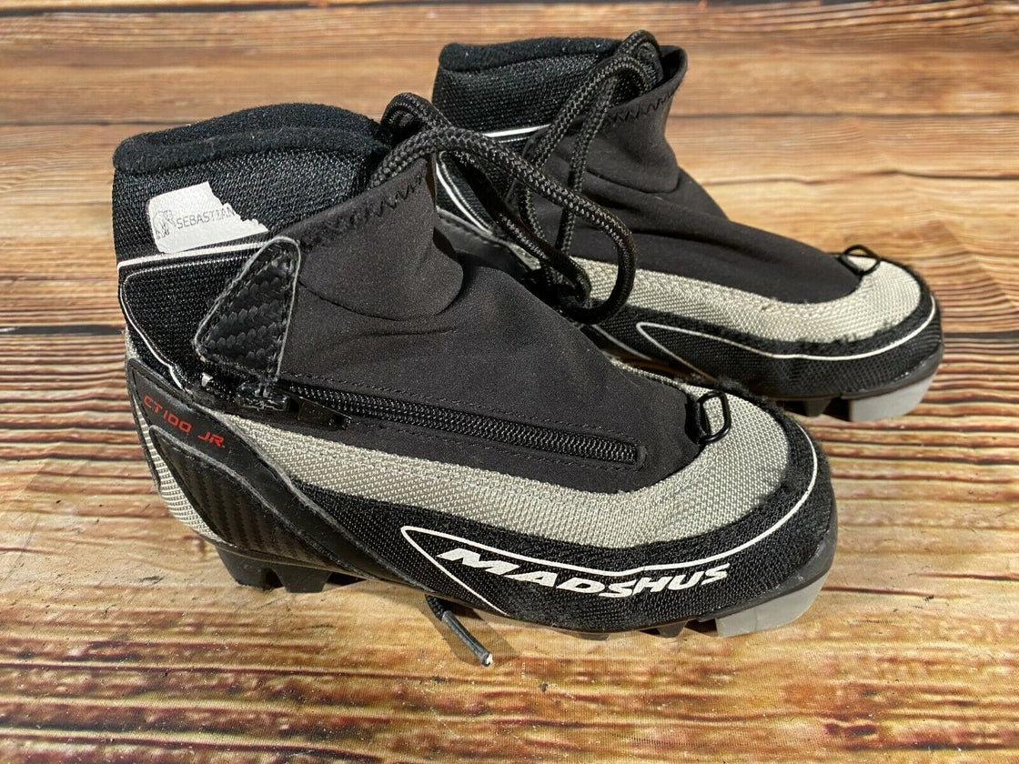 Madshus CT100 JR Kids Cross Country Ski Boots Size EU27 US10 NNN bindings