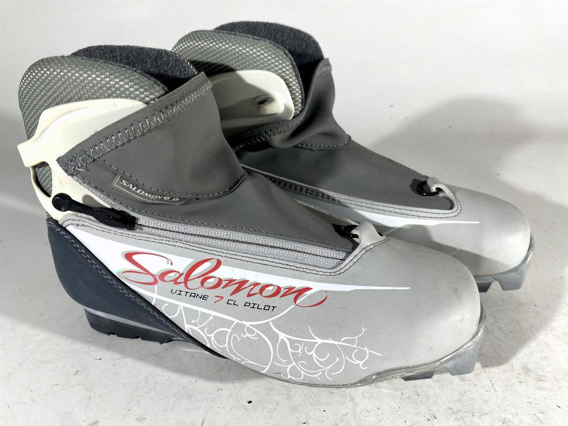SALOMON Vitane 7 Classic Cross Country Ski Boots Size EU37 1/3 US6 SNS Pilot