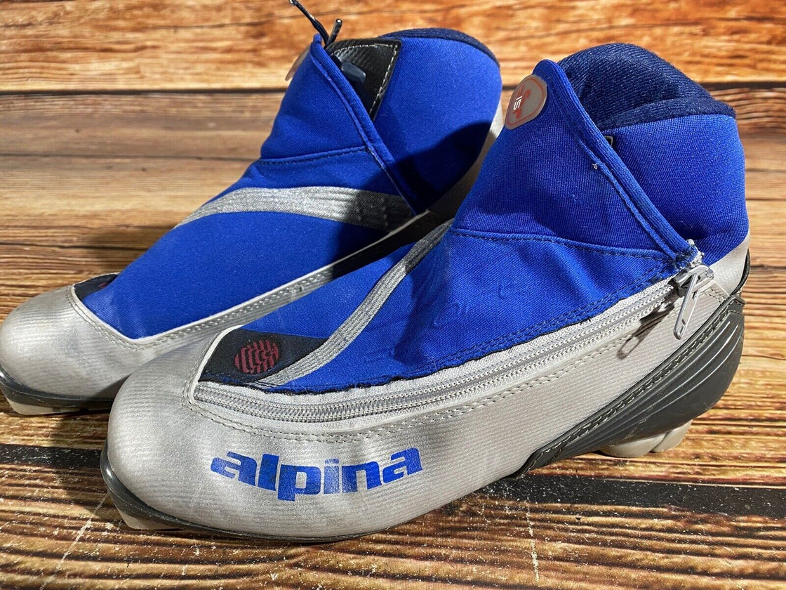 Alpina SP15 Nordic Cross Country Ski Boots Size EU40 US7.5 for NNN 729