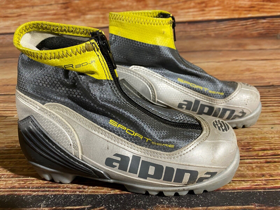 Alpina SR20 Kids Nordic Cross Country Ski Boots Size EU30 US12 NNN A-875