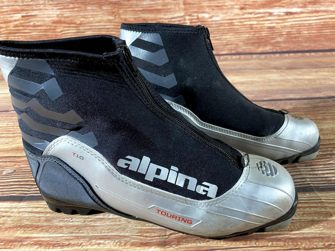 Alpina T10 Nordic Cross Country Ski Boots Size EU40 US7.5 for NNN 931