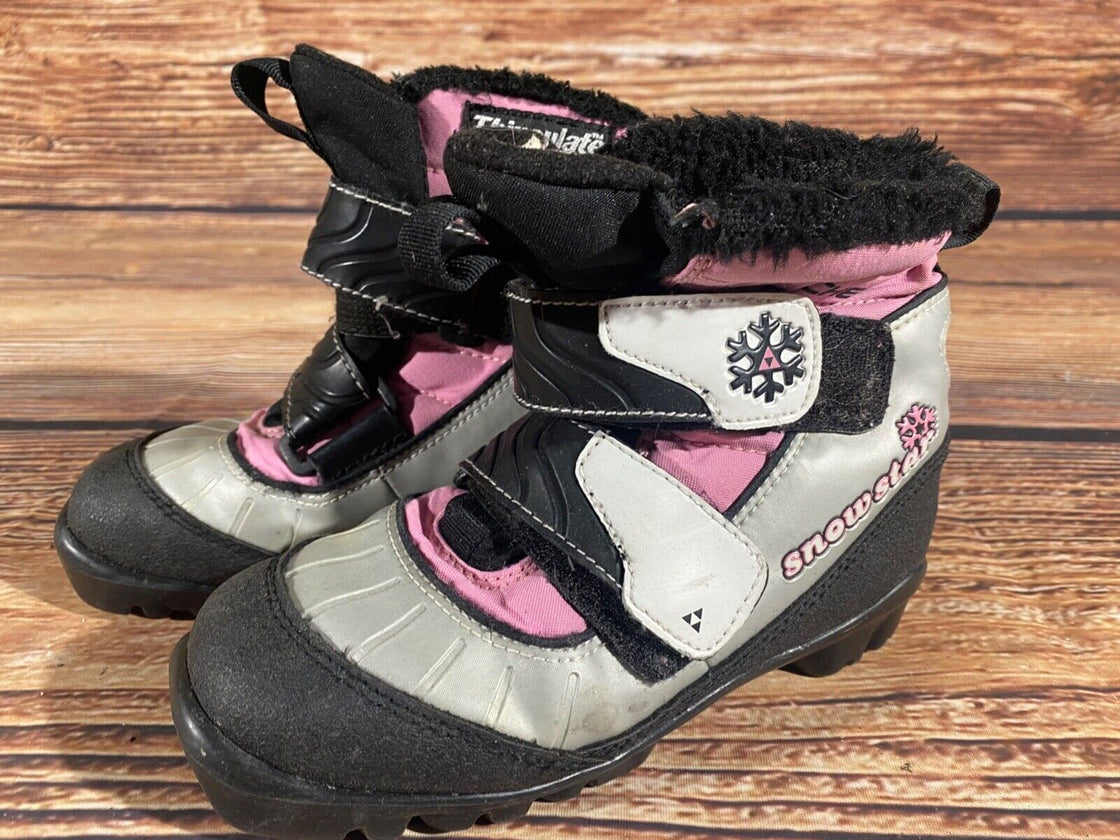 Fischer Snowstar Kids Cross Country Ski Boots Size EU29 US11.5 NNN F-495