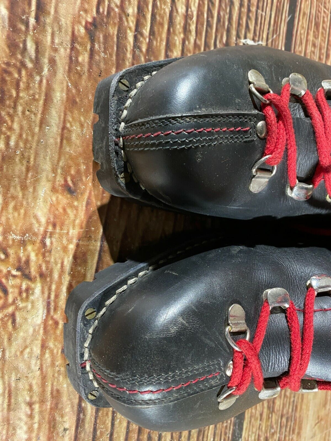 AUTONIMI Vintage Leather Alpine Ski Boots EU41 US7.5 Mondo 255 KL132