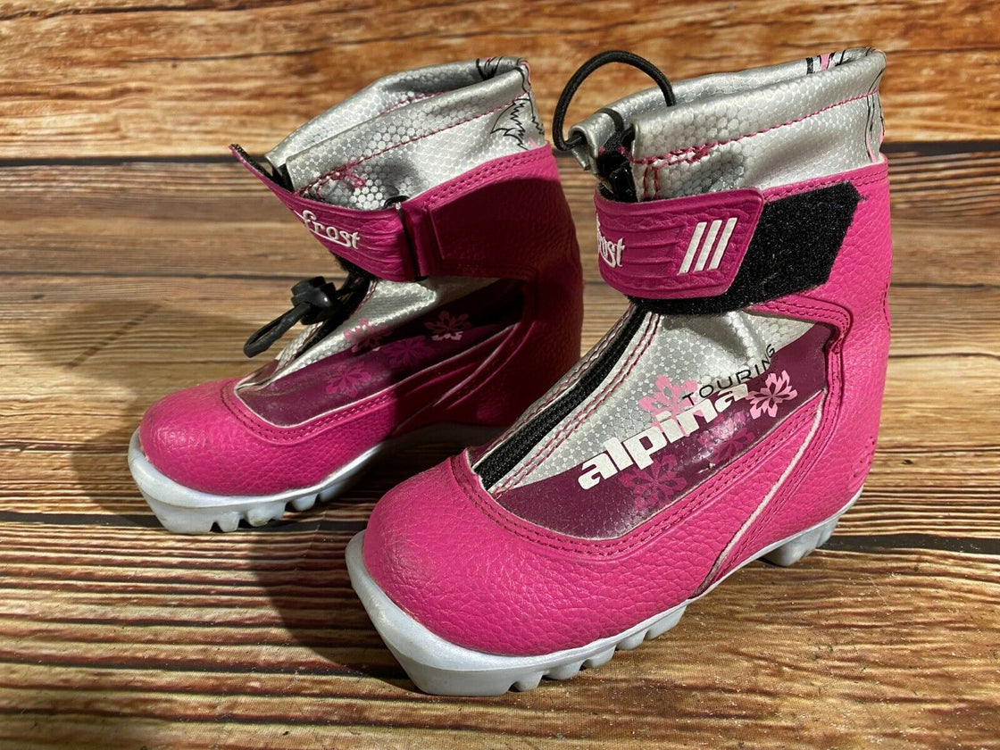 Alpina Frost Kids Nordic Cross Country Ski Boots Size EU26 US9 for NNN A-7