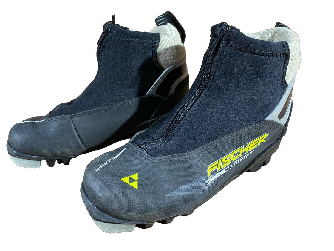 Fischer Ultimate Kids Nordic Cross Country Ski Boots Size EU34 NNN F-148