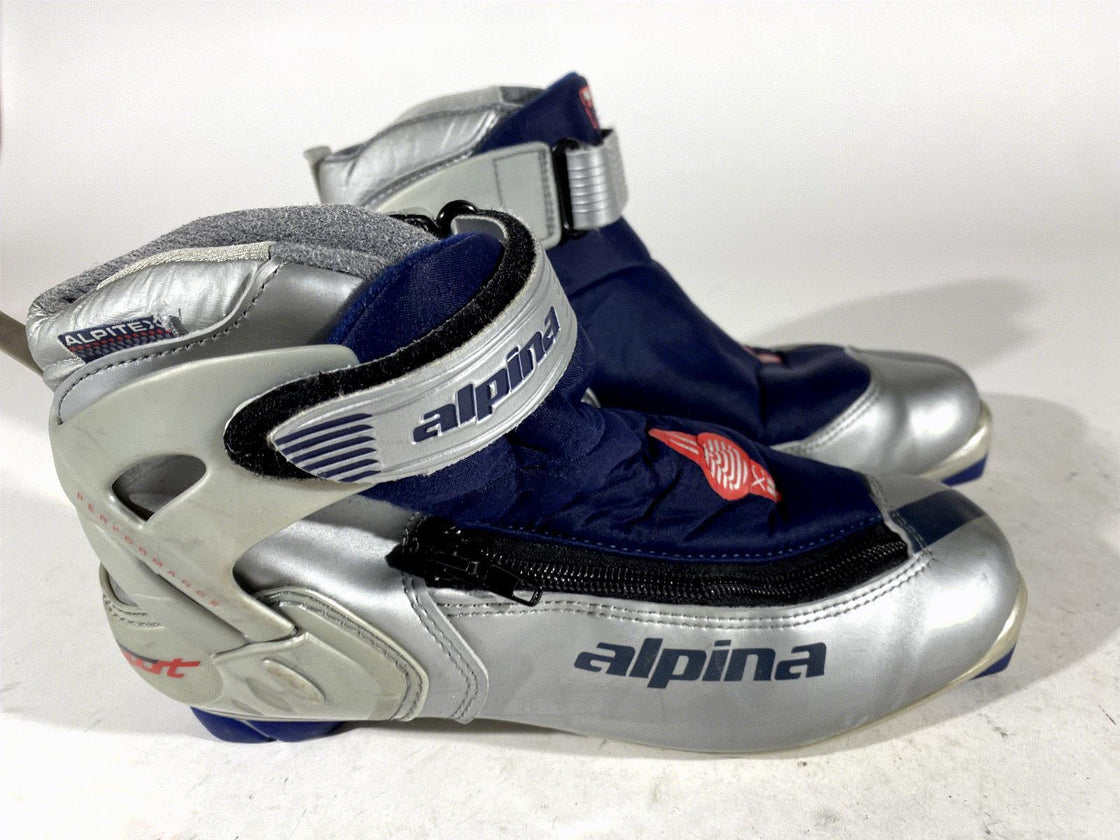 Alpina 438 Nordic Cross Country Ski Boots Size EU40 US7.5 for NNN 992