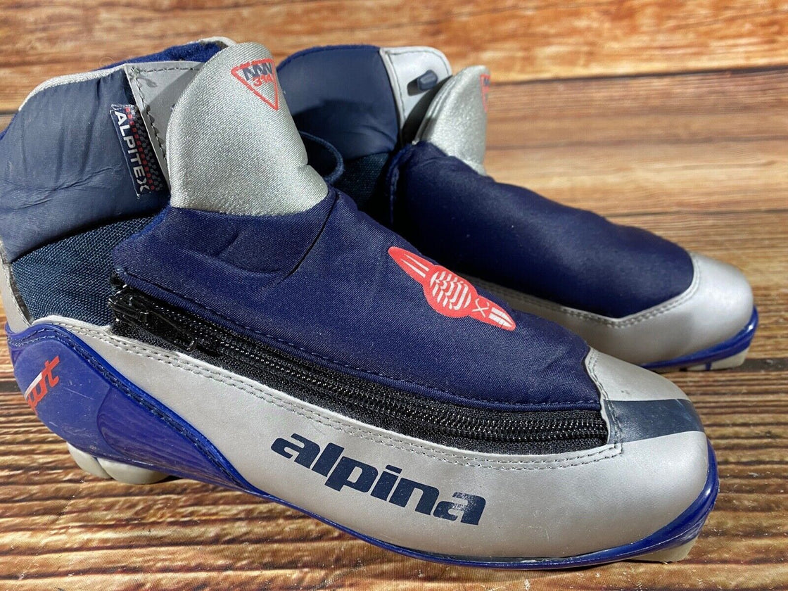 Alpina 314 Nordic Cross Country Ski Boots Size EU38 US6 for NNN 1050