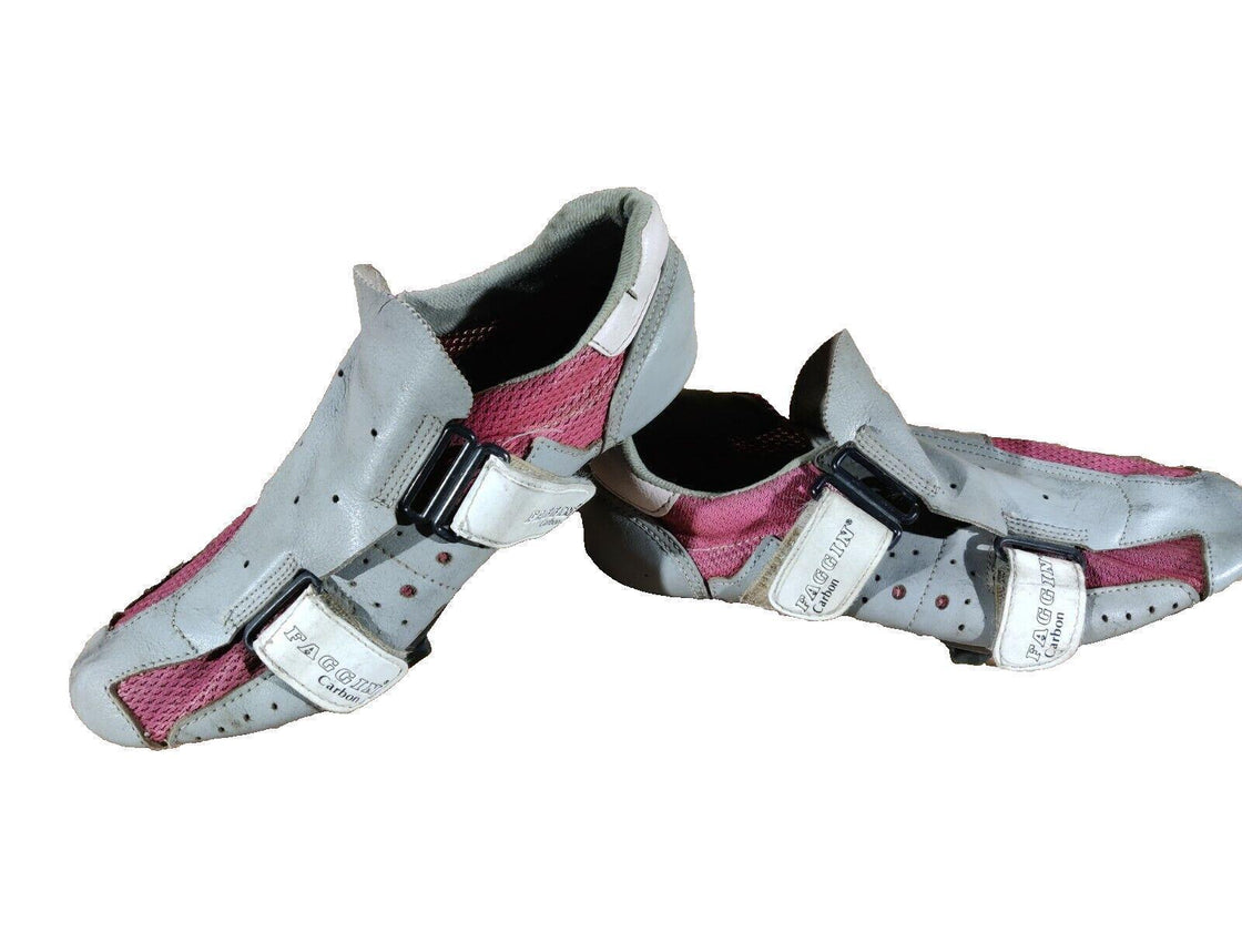 FAGGIN Vintage Road Cycling Shoes Road Bike Boots 3 Bolts Size EU42 US8