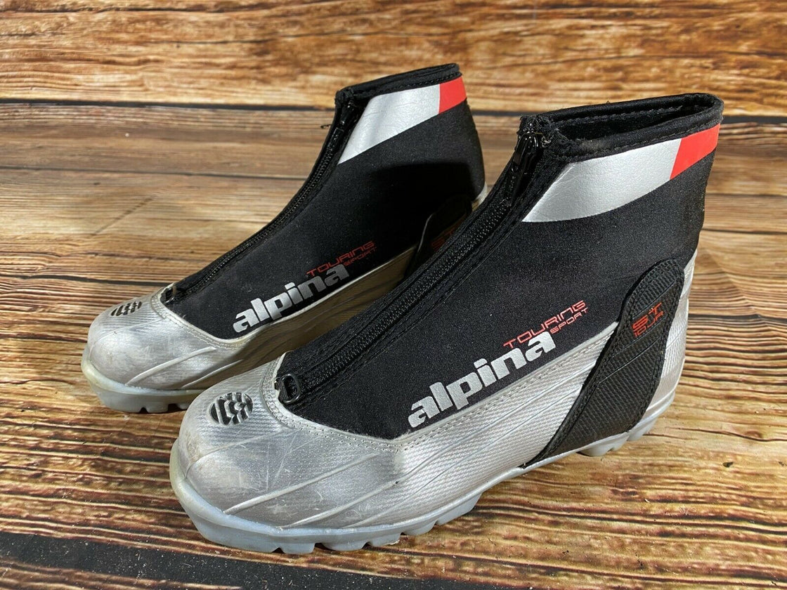 Alpina ST10JR Nordic Cross Country Ski Boots Size EU36 US4.5 NNN bindings 968