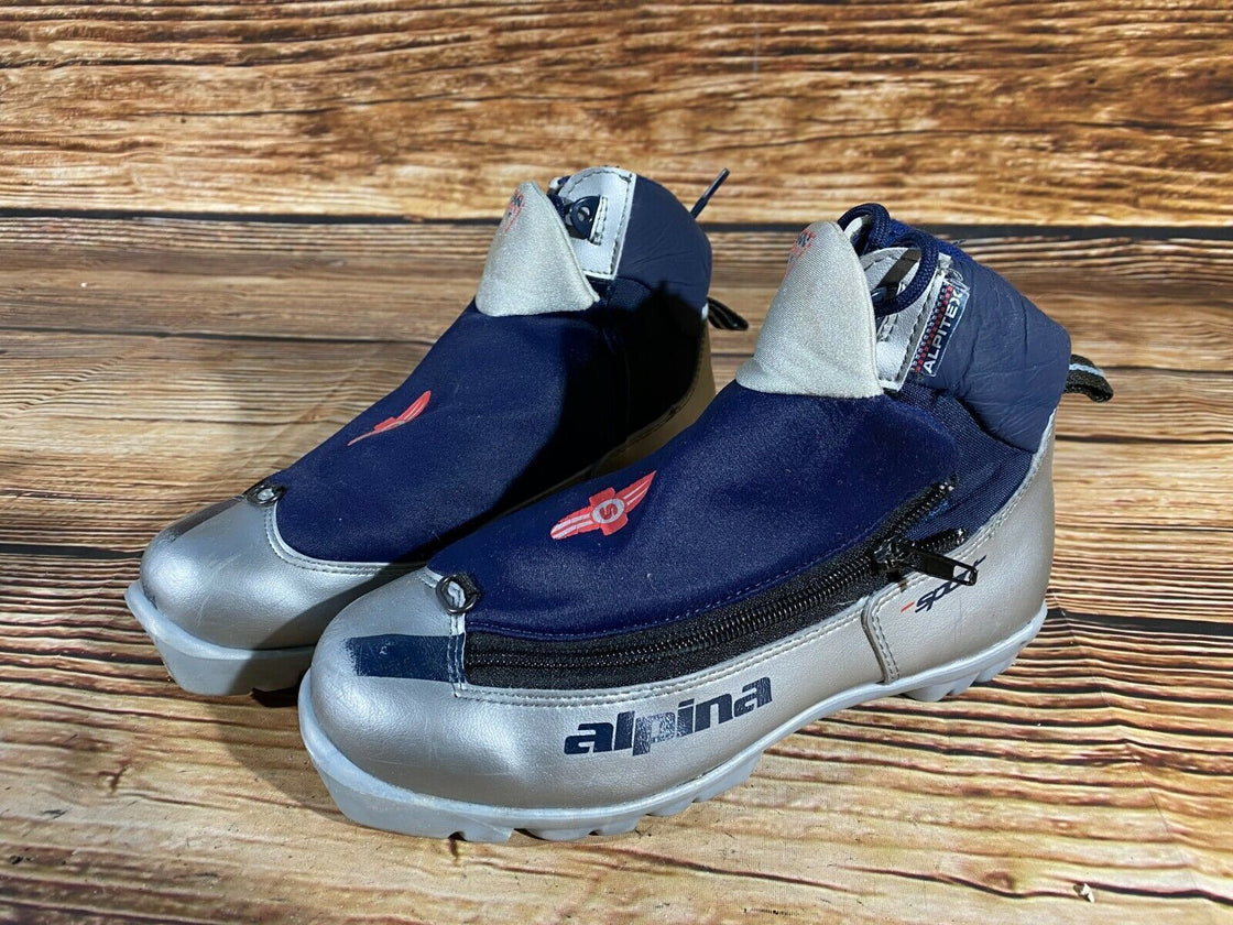 Alpina 311 Nordic Cross Country Ski Boots Size EU37 US5 NNN bindings 841