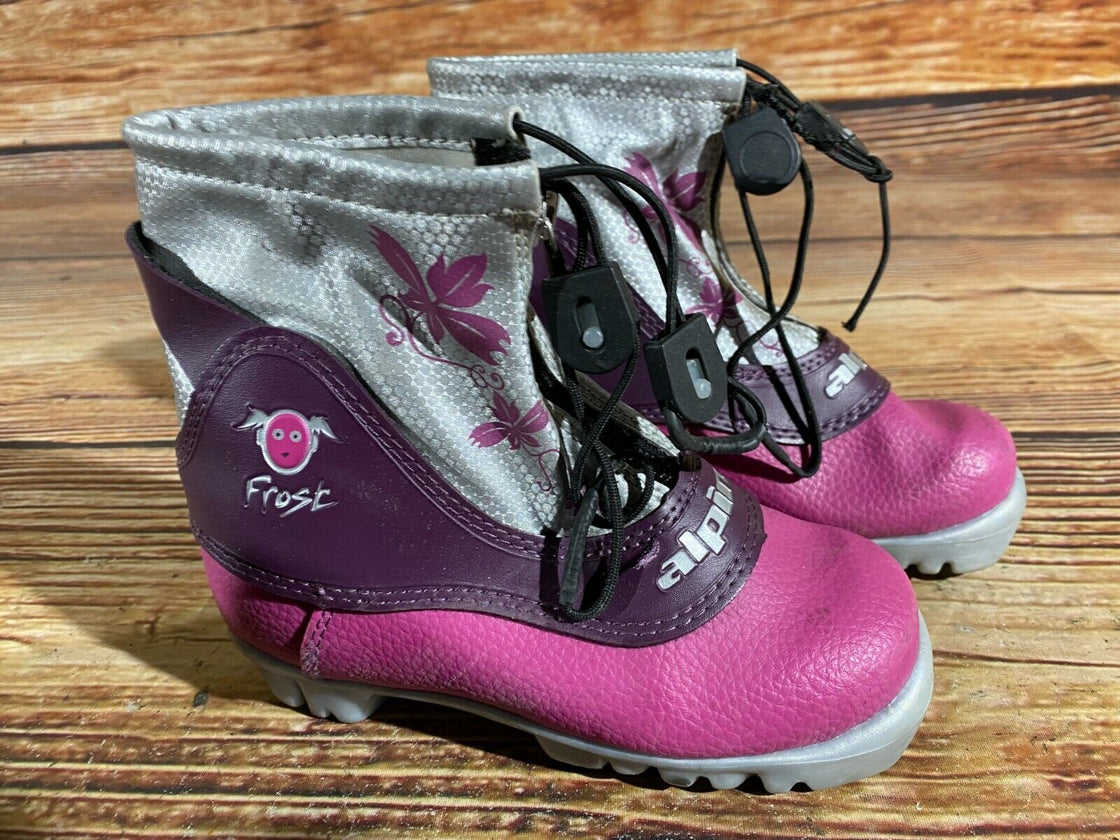 Alpina Frost Kids Nordic Cross Country Ski Boots Size EU29 US11 for NNN A-357