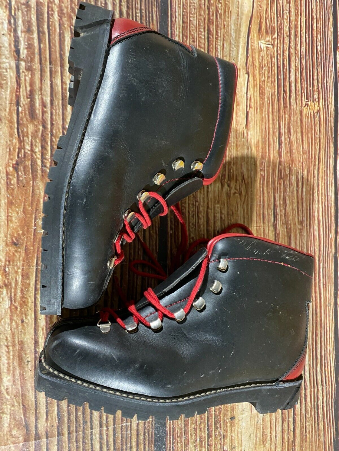 AUTONIMI Vintage Leather Alpine Ski Boots EU41 US7.5 Mondo 255 KL132
