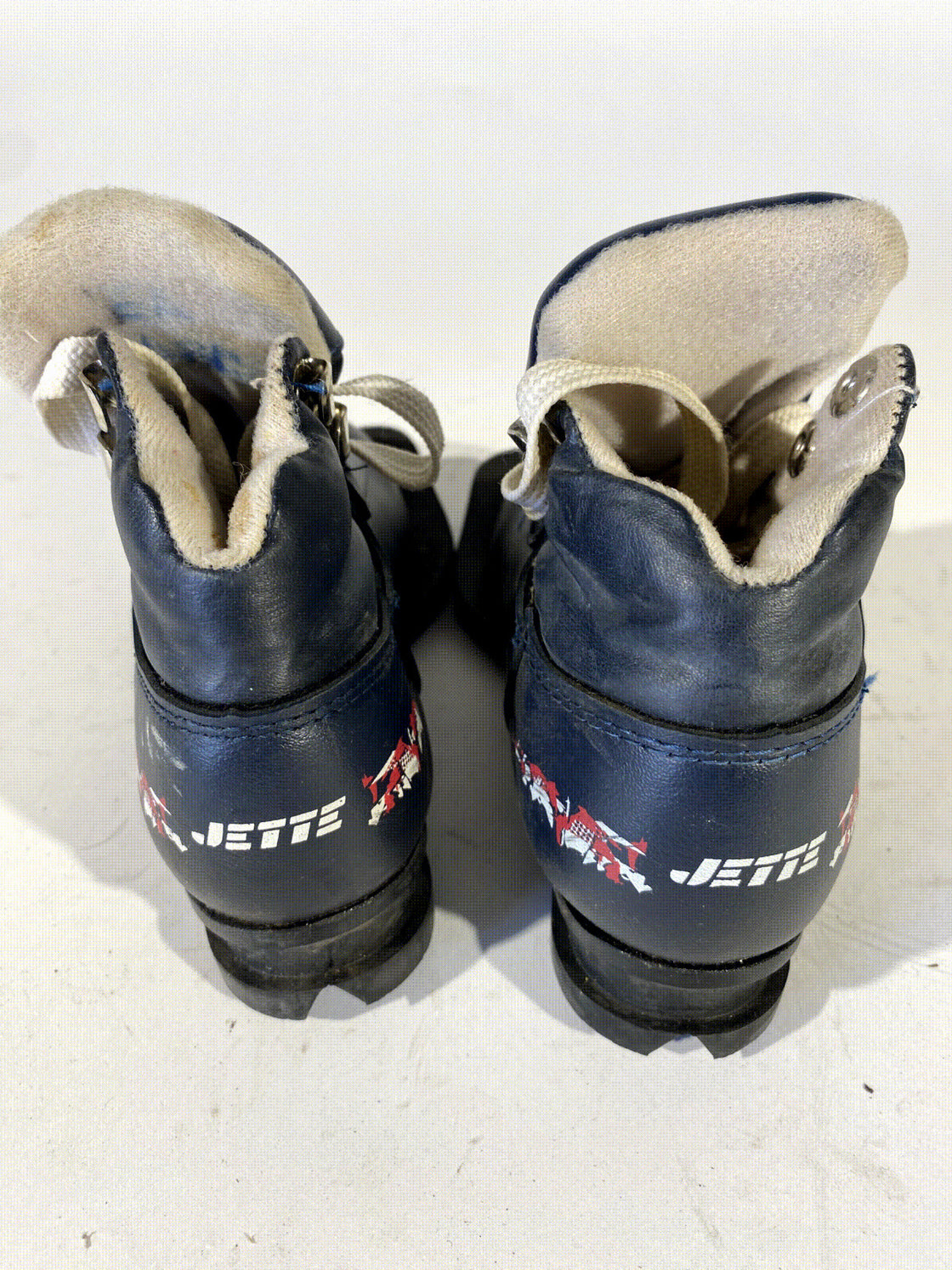 Jette Vintage Cross Country Nordic Norm Ski Boots Kids Size EU25 US8.5 NN 75mm