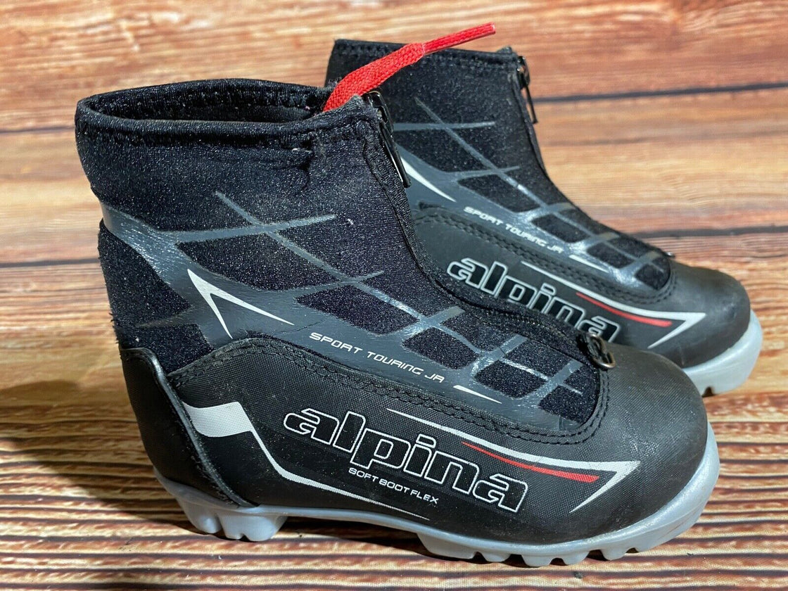 Alpina Frost Kids Nordic Cross Country Ski Boots Size EU29 US11 NNN A-1116