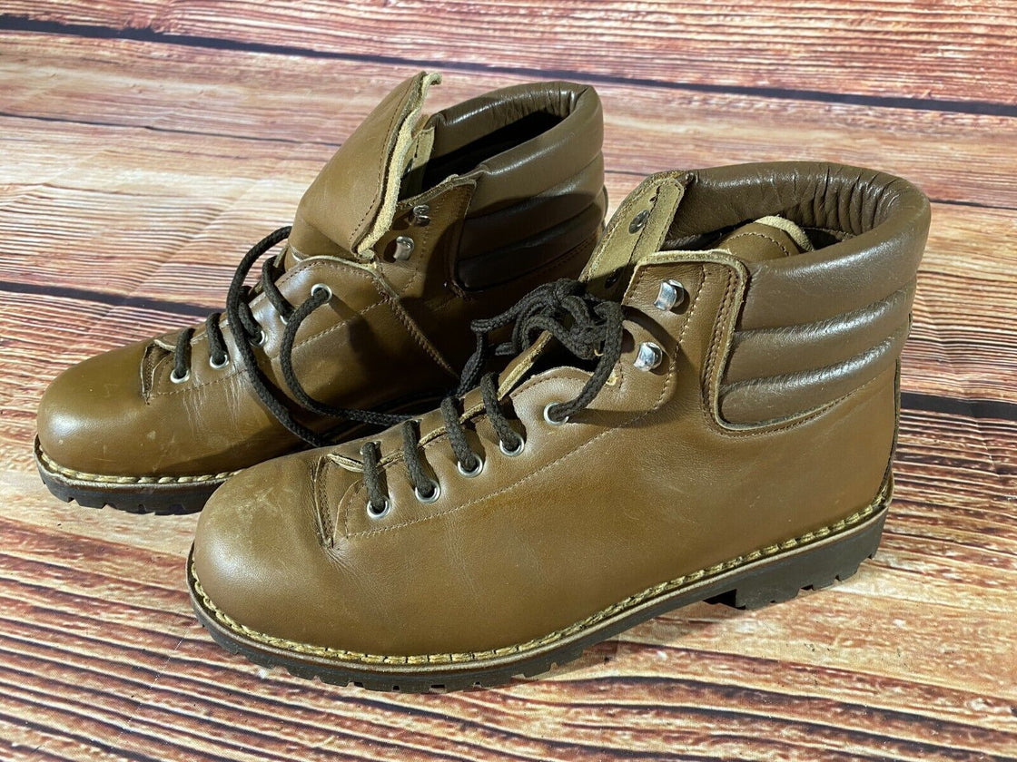 DAVOS Hiking Boots Trekking Trails Leather Shoes Unisex Size EU44, US10, UK9