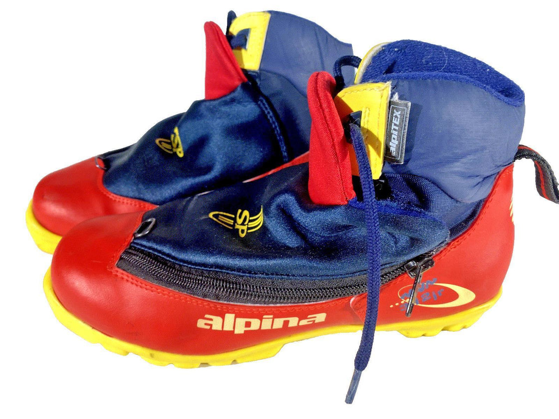 Alpina 312 Classic Nordic Cross Country Ski Boots Size EU40 US7.5 NNN 643