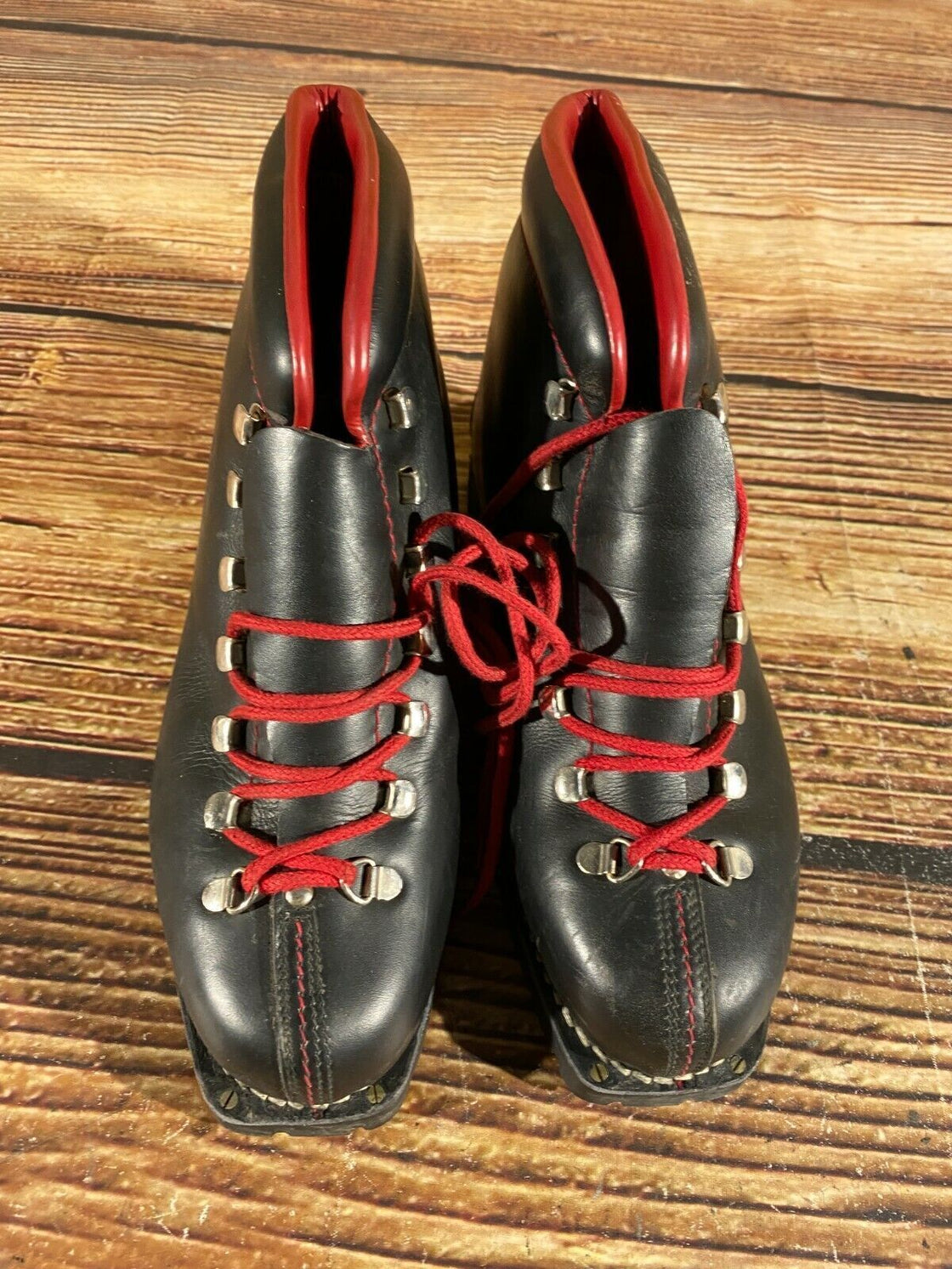 AUTONIMI Vintage Leather Alpine Ski Boots EU41 US7.5 Mondo 255 KL132